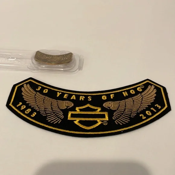 2013 Harley Davidson Wings HOG Jacket Vest Patch and Pin Badge - Picture 3 of 5